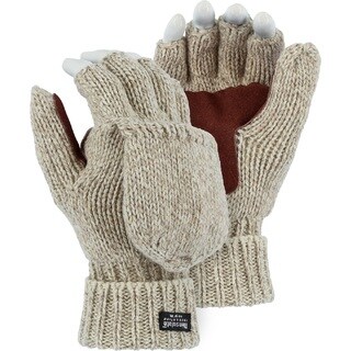 Majestic 3425 Wool 1 ply Work Glove Thin Therma Liner Warm Yarn Size LARGE 