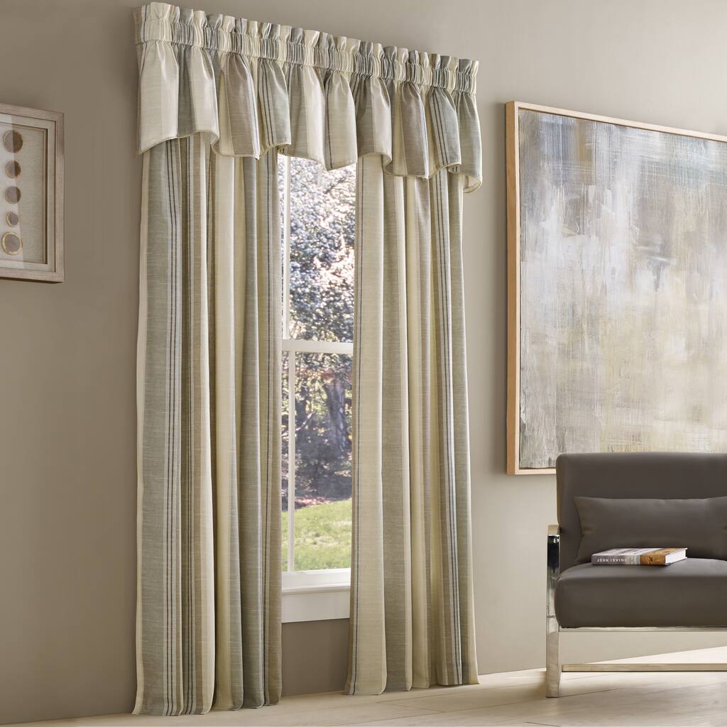 Five Queens Court Vaughn Stripe Insulated Lined Window Panel