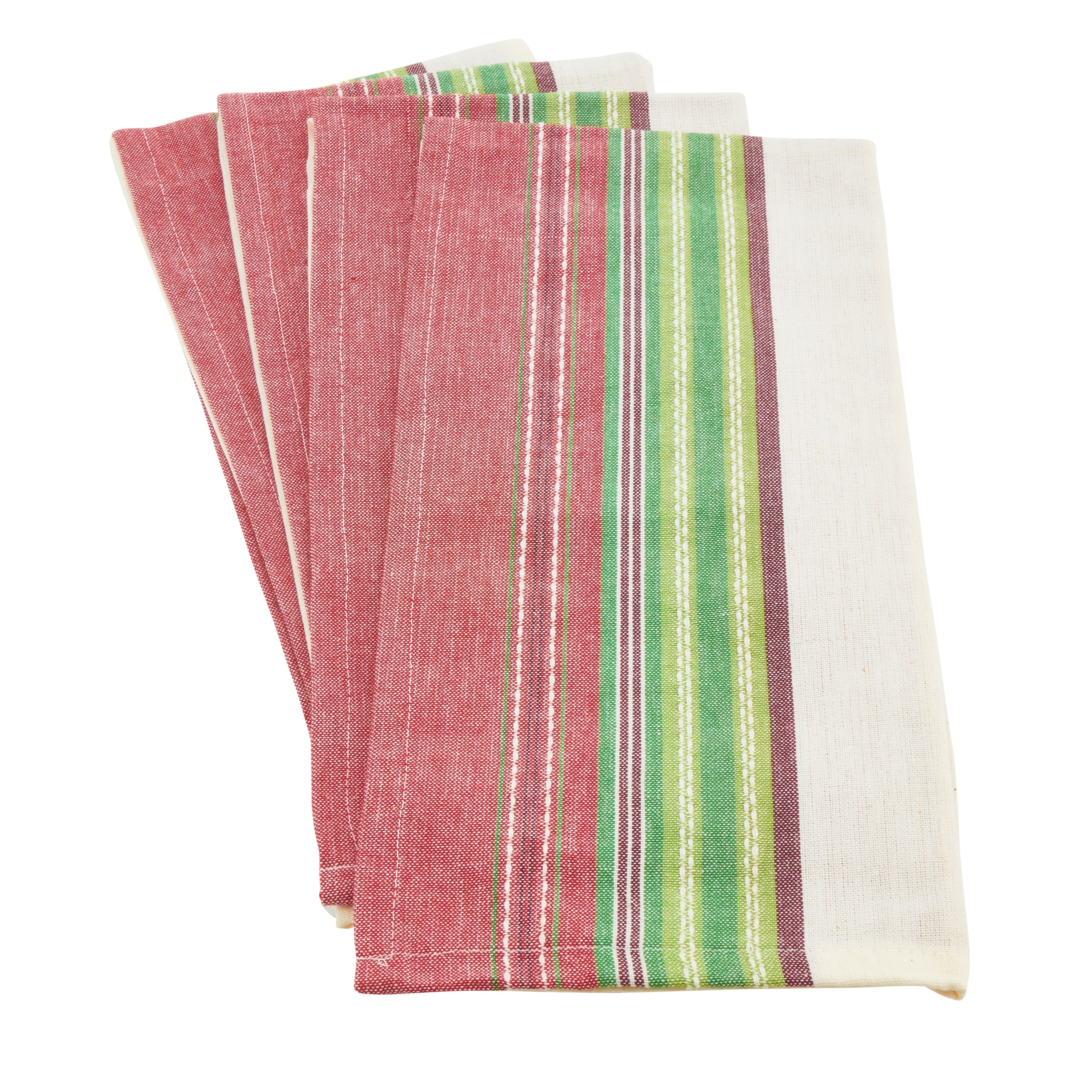 bright colored dish towels