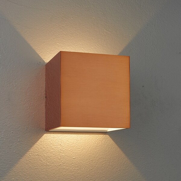 Bruck Lighting Qb Copper White Inner Led Wall Sconce On Bruck Lighting Qb Copper White Inner Led Wall Sconce