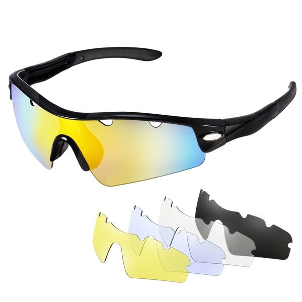 cycling sunglasses with interchangeable lenses