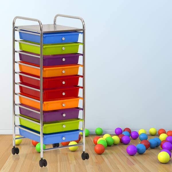 Shop Porch Den Copeland Rainbow 10 Drawer Trolley Free