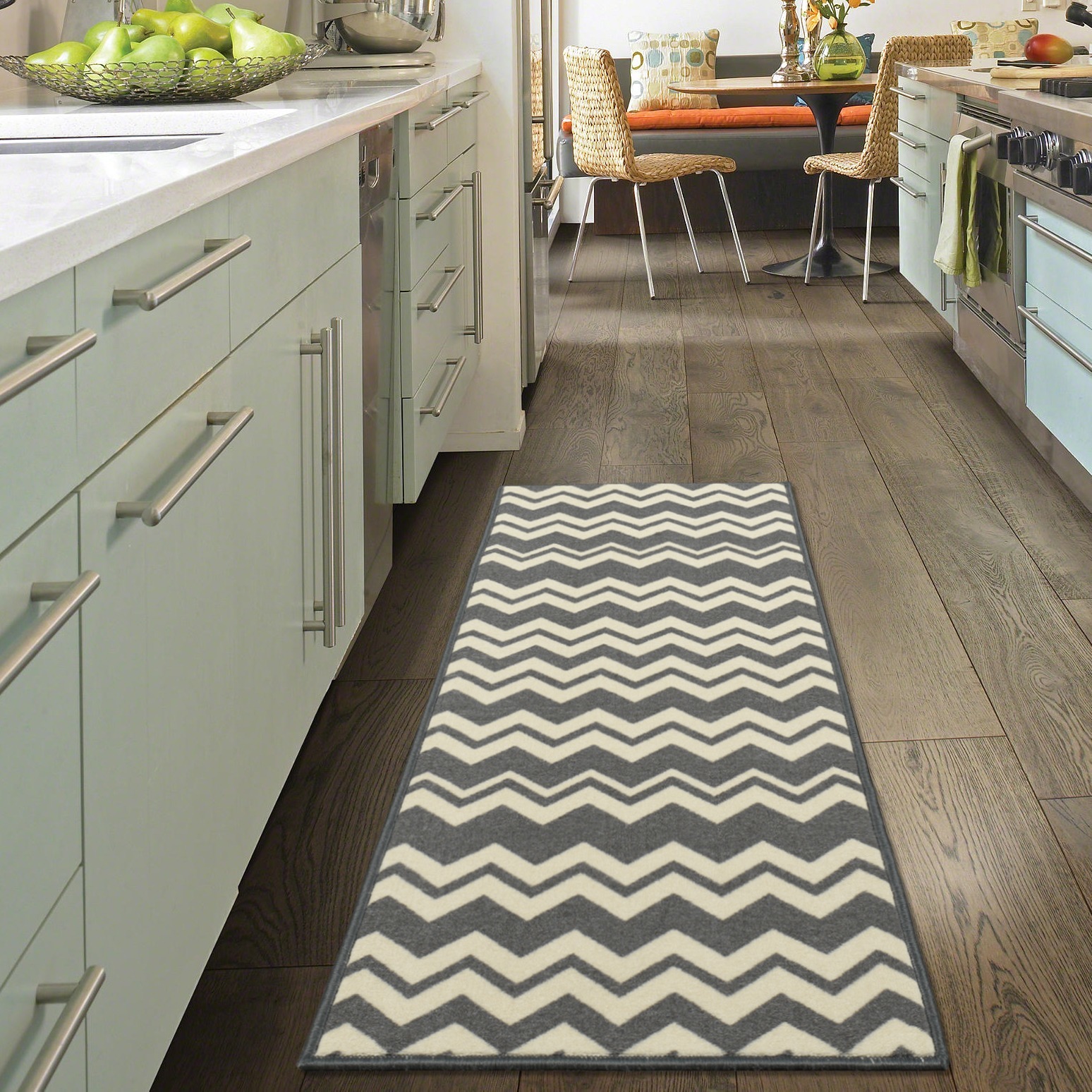 Shop Ottomanson Studio Collection Chevron Design Runner Rug 20