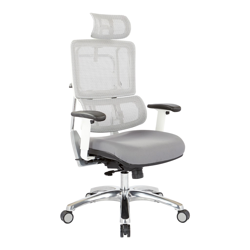 Proline II Breathable White Vertical Mesh Office Manager Chair