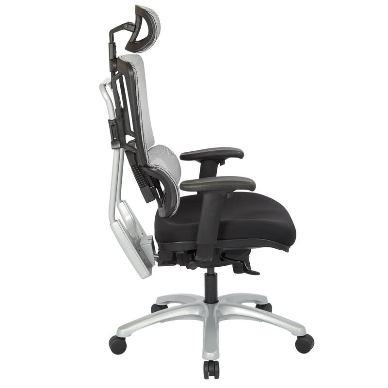 Vertical Grey Mesh Back Adjustable Office Chair