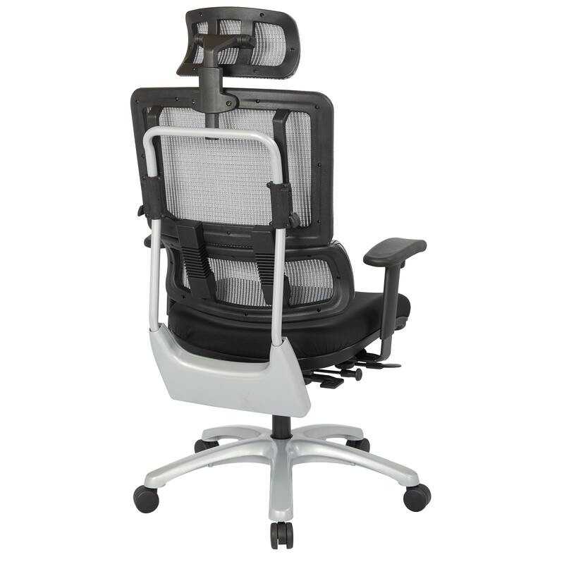 Vertical Grey Mesh Back Adjustable Office Chair