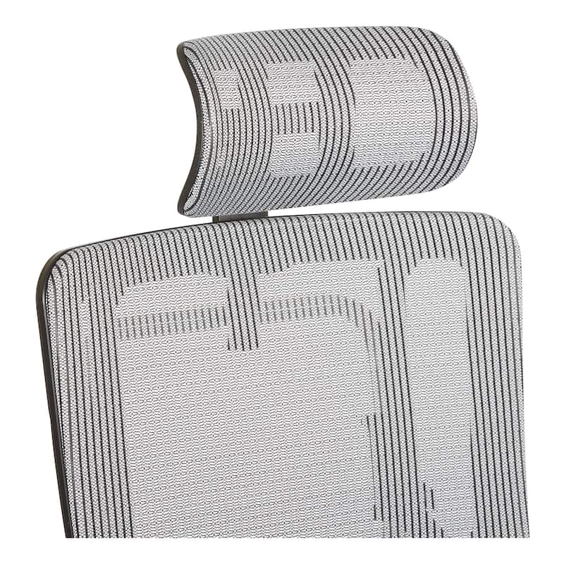 Vertical Grey Mesh Back Adjustable Office Chair