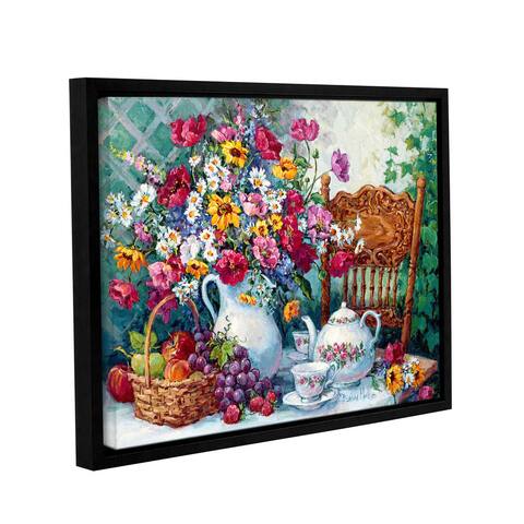 Barbara Mock's Time For Tea, Gallery Wrapped Floater-framed Canvas