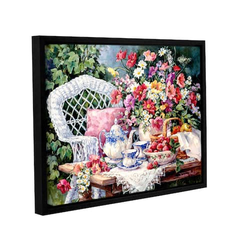 Barbara Mock's Tea & Strawberries, Gallery Wrapped Floater-framed Canvas
