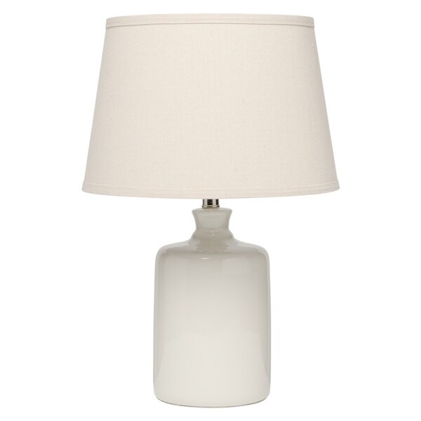 Cream Milk Jug Table Lamp with Tapered Lamp Shade