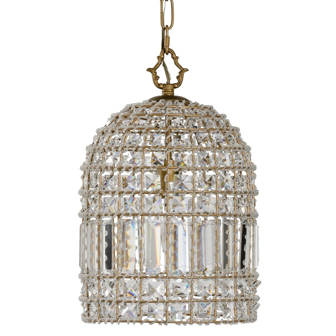 Alden DÃƒÂ©cor Crystal Pendant Chandelier - Chandeliers For Bedrooms by Overstock.com