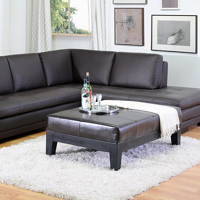 Jonathon Brown By-cast Leather Bench Ottoman