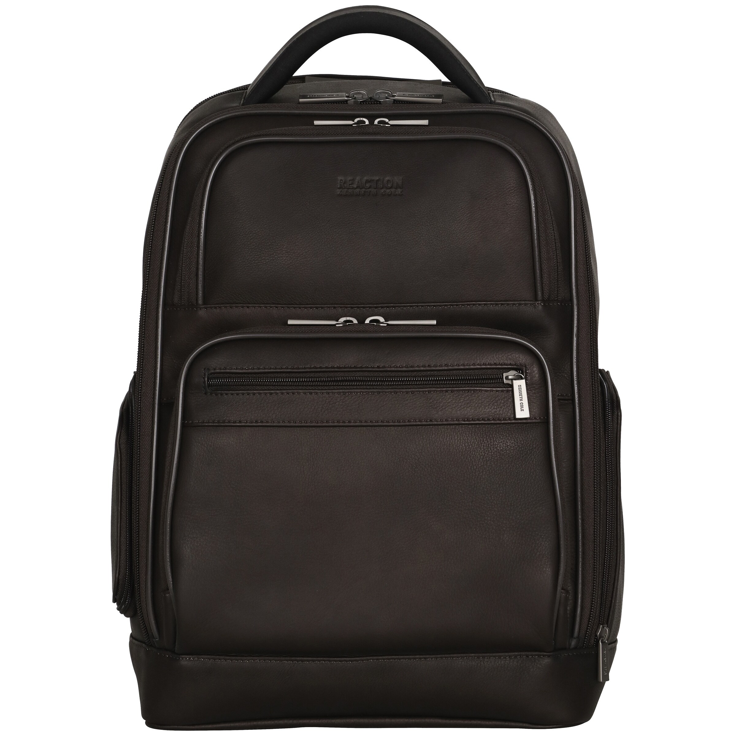 Kenneth Cole Reaction Colombian Leather Dual Compartment 15 6 Inch Laptop Business Backpack With Anti Theft Rfid