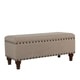 preview thumbnail 3 of 9, Copper Grove Raush Tufted Linen Storage Bench