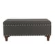 preview thumbnail 6 of 12, Copper Grove Raush Tufted Linen Storage Bench