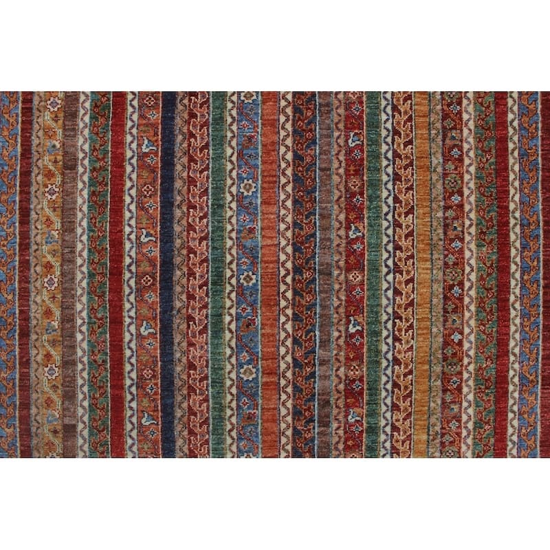 Noori Rug Khurgeen Braw)eigh Blue/Rust Rug - 5'8" x 7'10"
