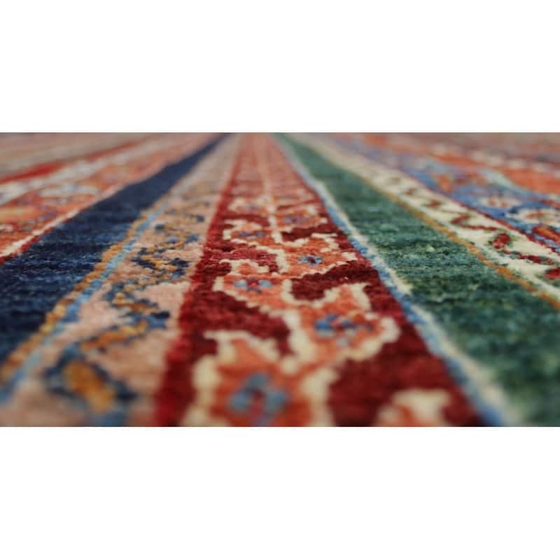 Noori Rug Khurgeen Braw)eigh Blue/Rust Rug - 5'8" x 7'10"