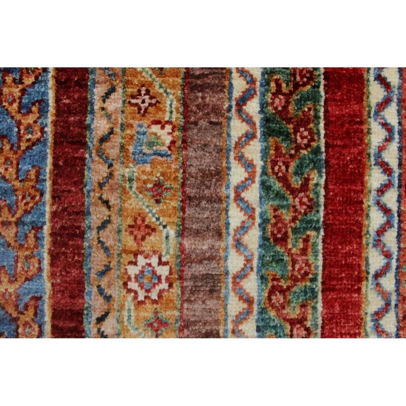 Noori Rug Khurgeen Braw)eigh Blue/Rust Rug - 5'8" x 7'10"
