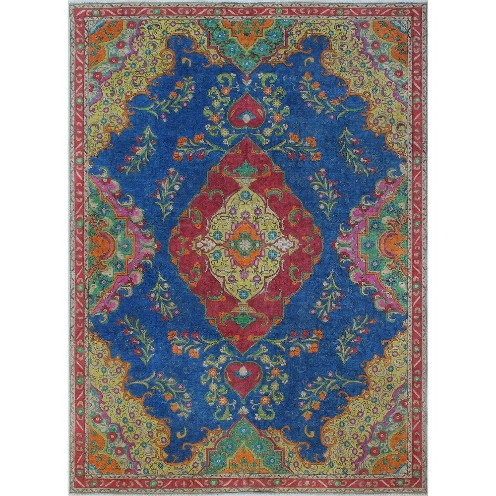 Shop Noori Rug Vintage Distressed Overdyed Cranley Blue ... (1000 x 1000 Pixel)