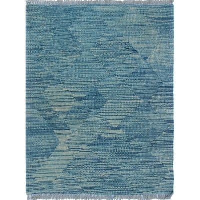 Winchester Kilim Amy Blue/Grey Rug