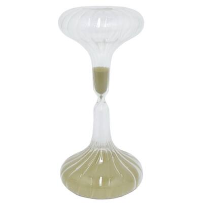 Three Hands Glass Sand Timer - Gold