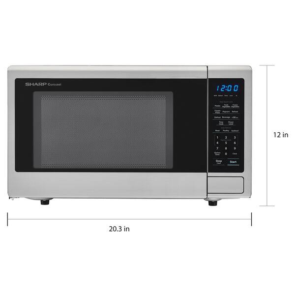 Shop Sharp Carousel 1 1 Cu Ft 1000w Countertop Microwave Oven