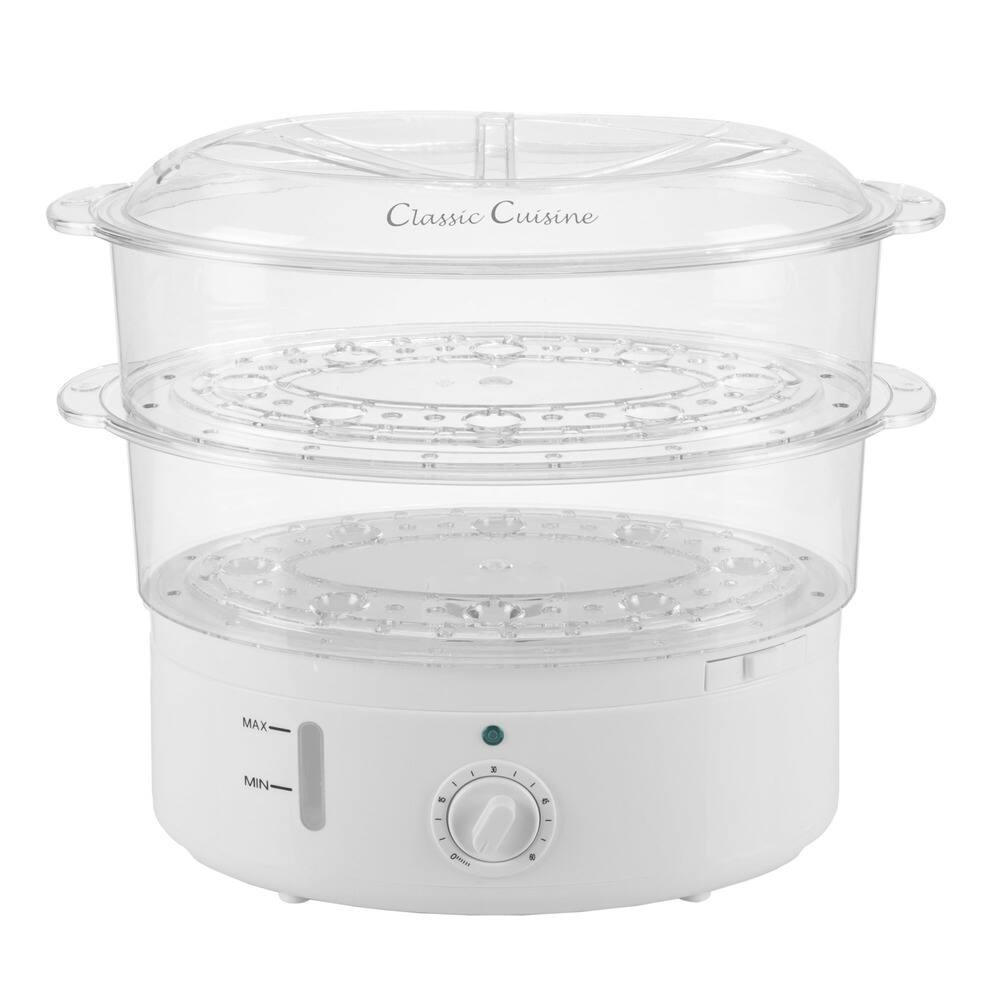 Vegetable Steamer and Rice Cooker - 6.3 Quart Electric Steamer by Classic Cuisine