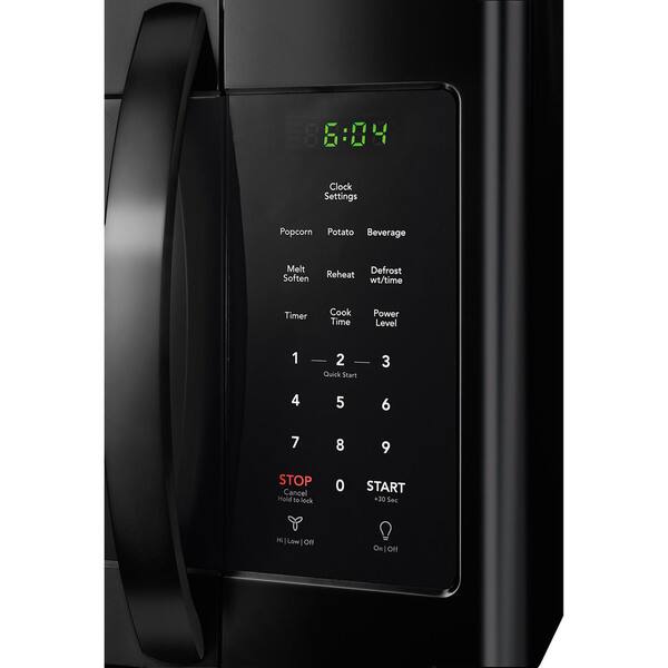 Frigidaire 1 6 Cu Ft Over The Range Microwave Black 18148059 Frigidaire 1 6 Cu Ft Over The Range