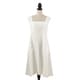 preview thumbnail 7 of 10, Criss Cross No-Tie Apron Ivory