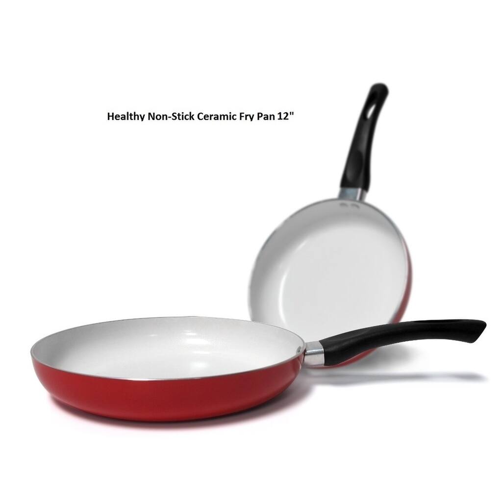 12 Inch Healthy Nonstick Ceramic Coated Frying Pan Eco Friendly Fry Pan Skillet