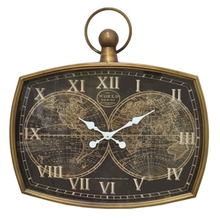 Three Hands Metal Frame Wall Clock - Bed Bath & Beyond - 18148570