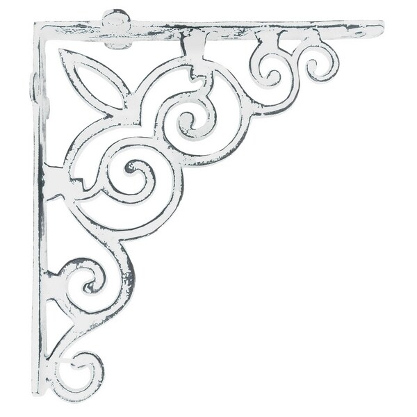 Three Hands Corner Bracket - Antique. Ivory