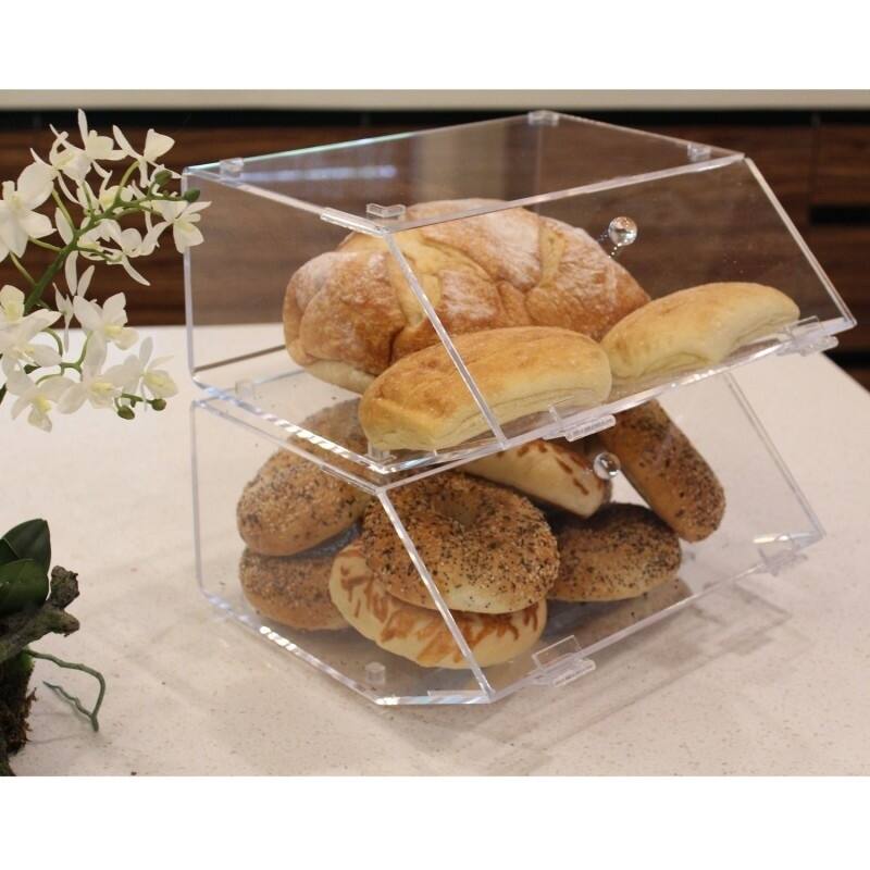 Ikee Design Acrylic Stackable Bakery Display Case