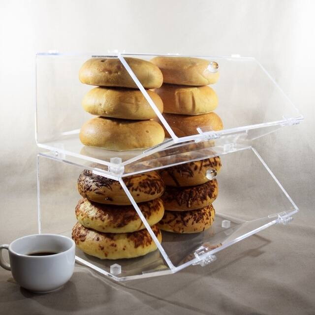 Ikee Design Acrylic Stackable Bakery Display Case - Clear