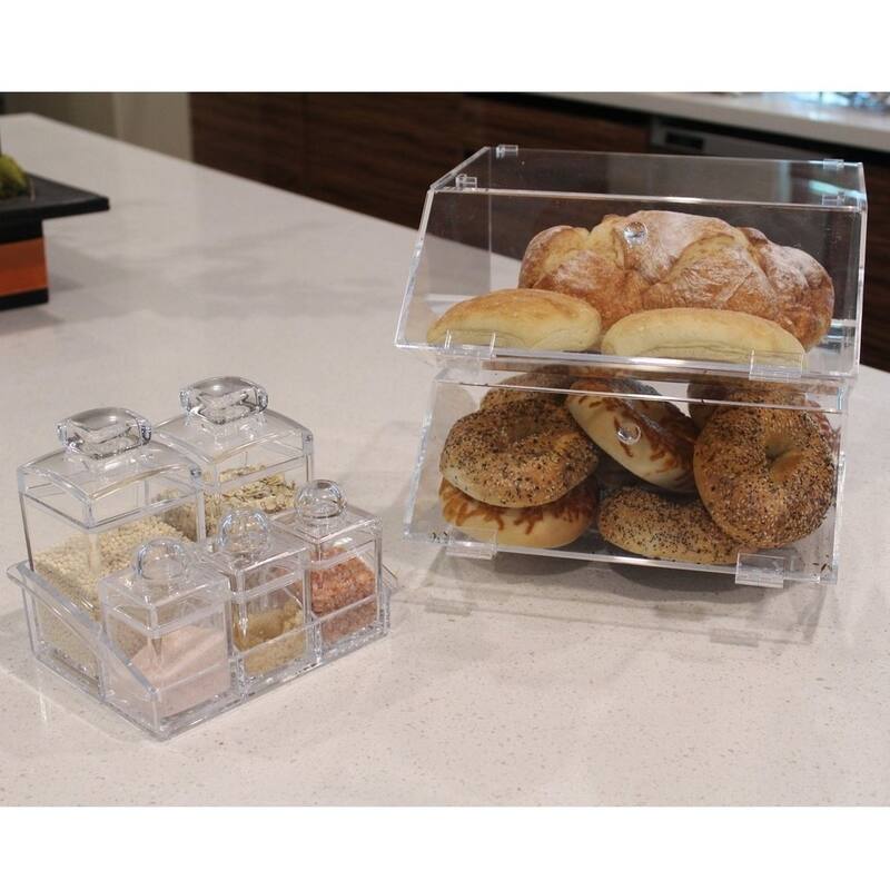 Ikee Design Acrylic Stackable Bakery Display Case
