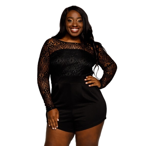 plus size bodycon romper