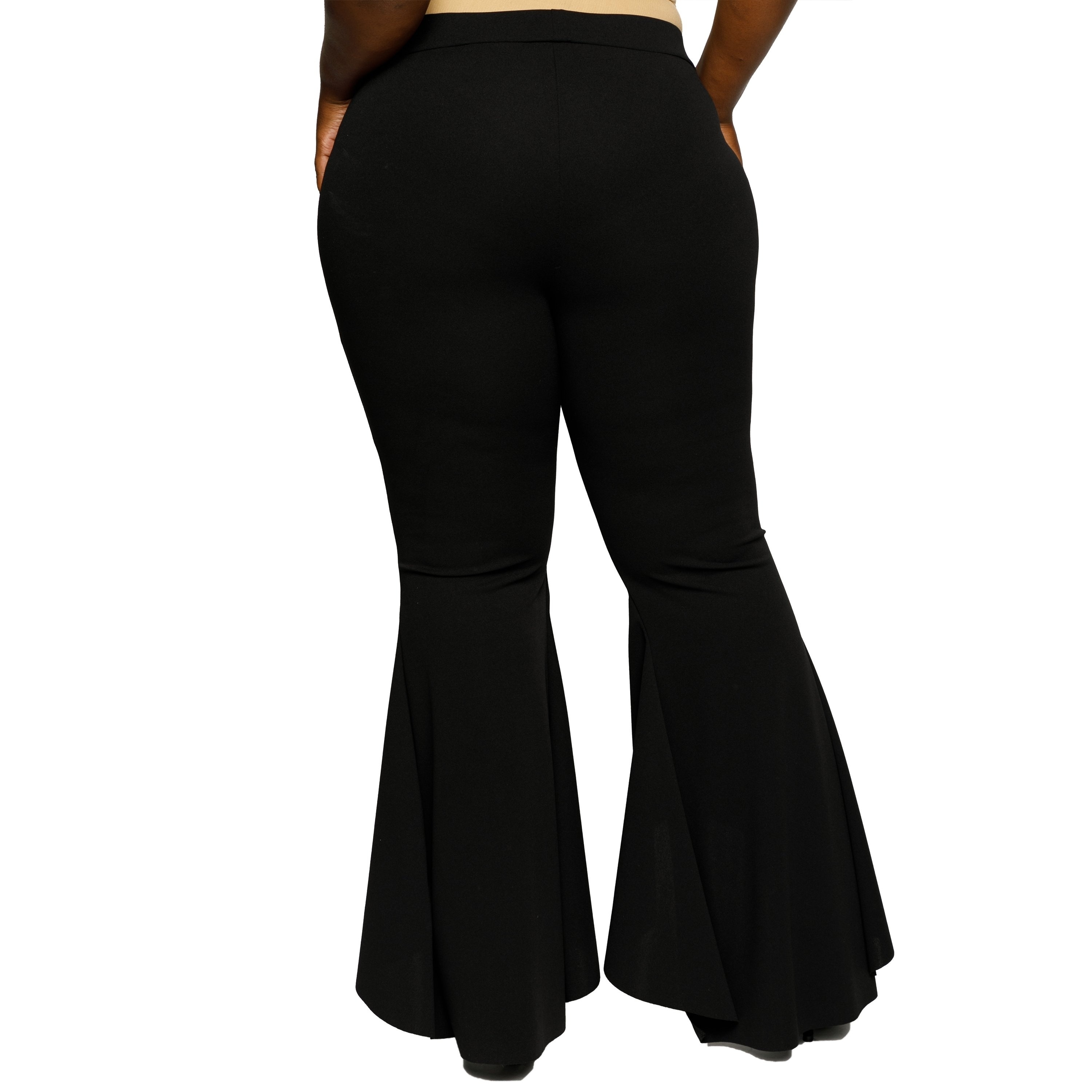 plus size women's bell bottom pants