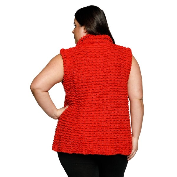 plus size knit vest