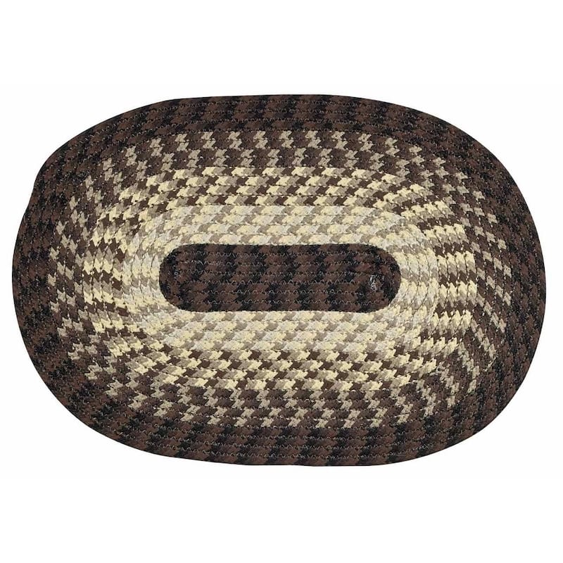 Better Trends Alpine Braid Collection is Durable & Stain Resistant Reversible Indoor Area Utility Rug