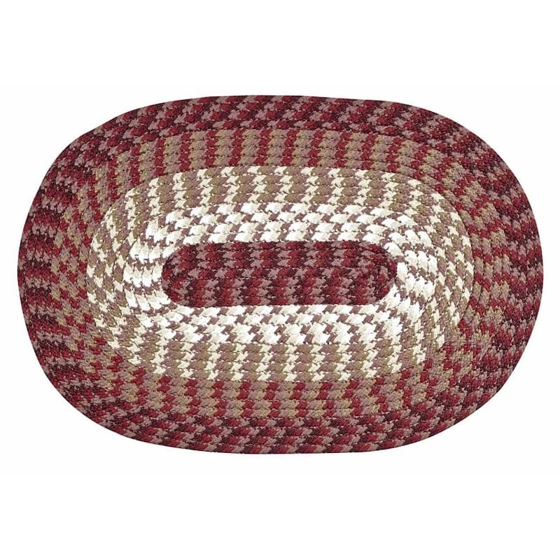 Better Trends Alpine Braid Collection is Durable & Stain Resistant Reversible Indoor Area Utility Rug