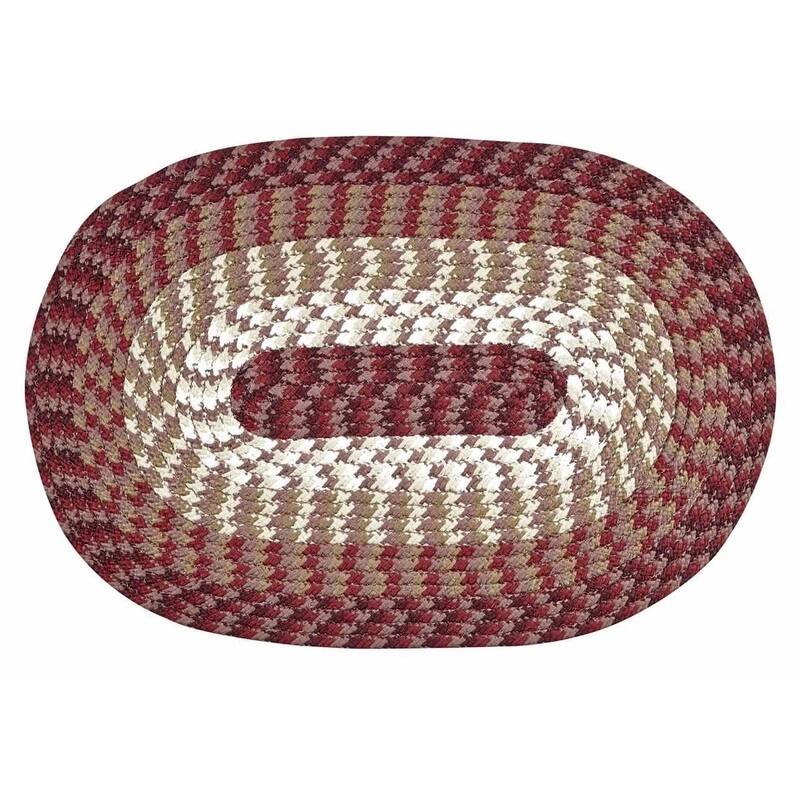 Better Trends Alpine Braid Collection is Durable & Stain Resistant Reversible Indoor Area Utility Rug
