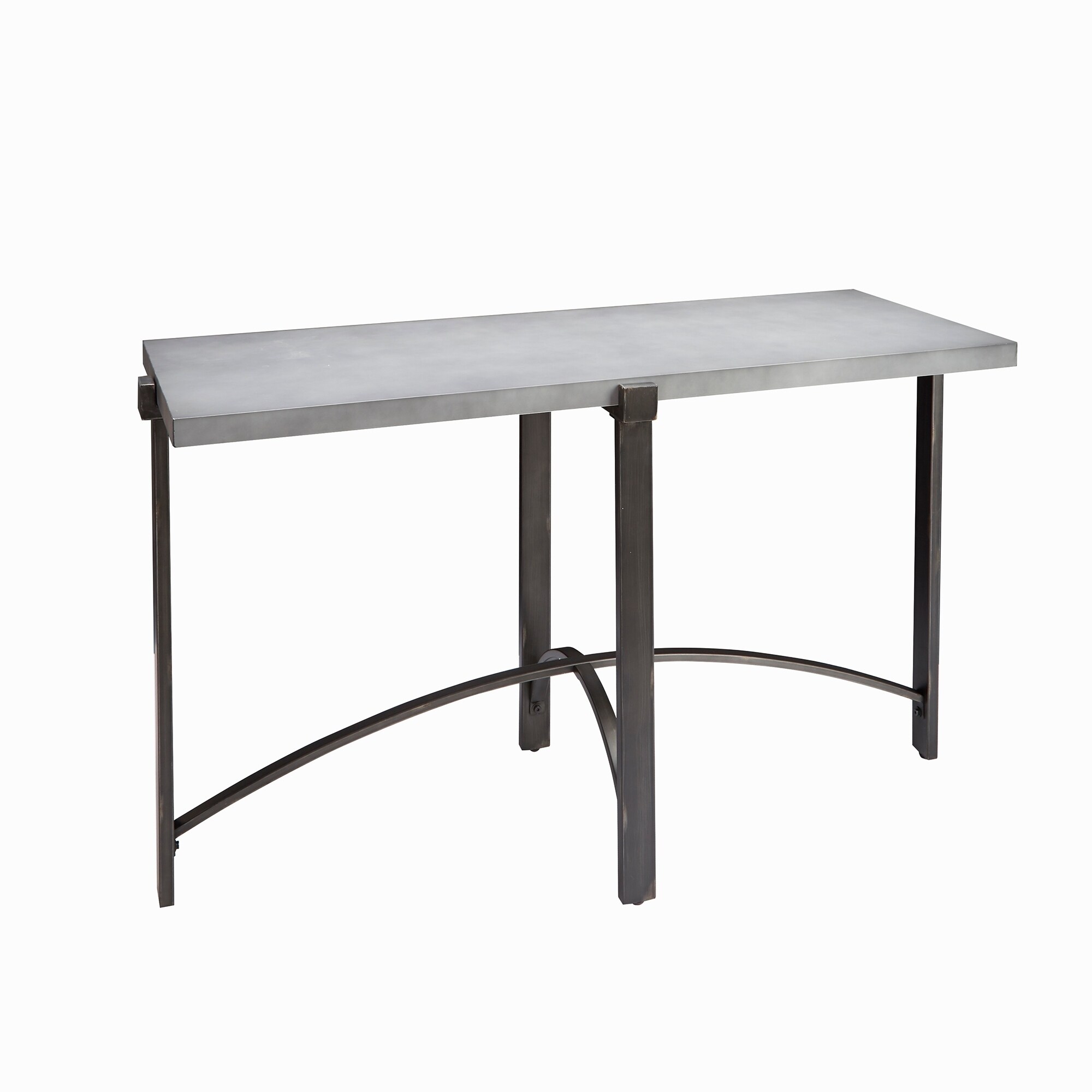 Lewis Console Table With Concrete Finish Top Free Shipping Lewis Console Table With Concrete