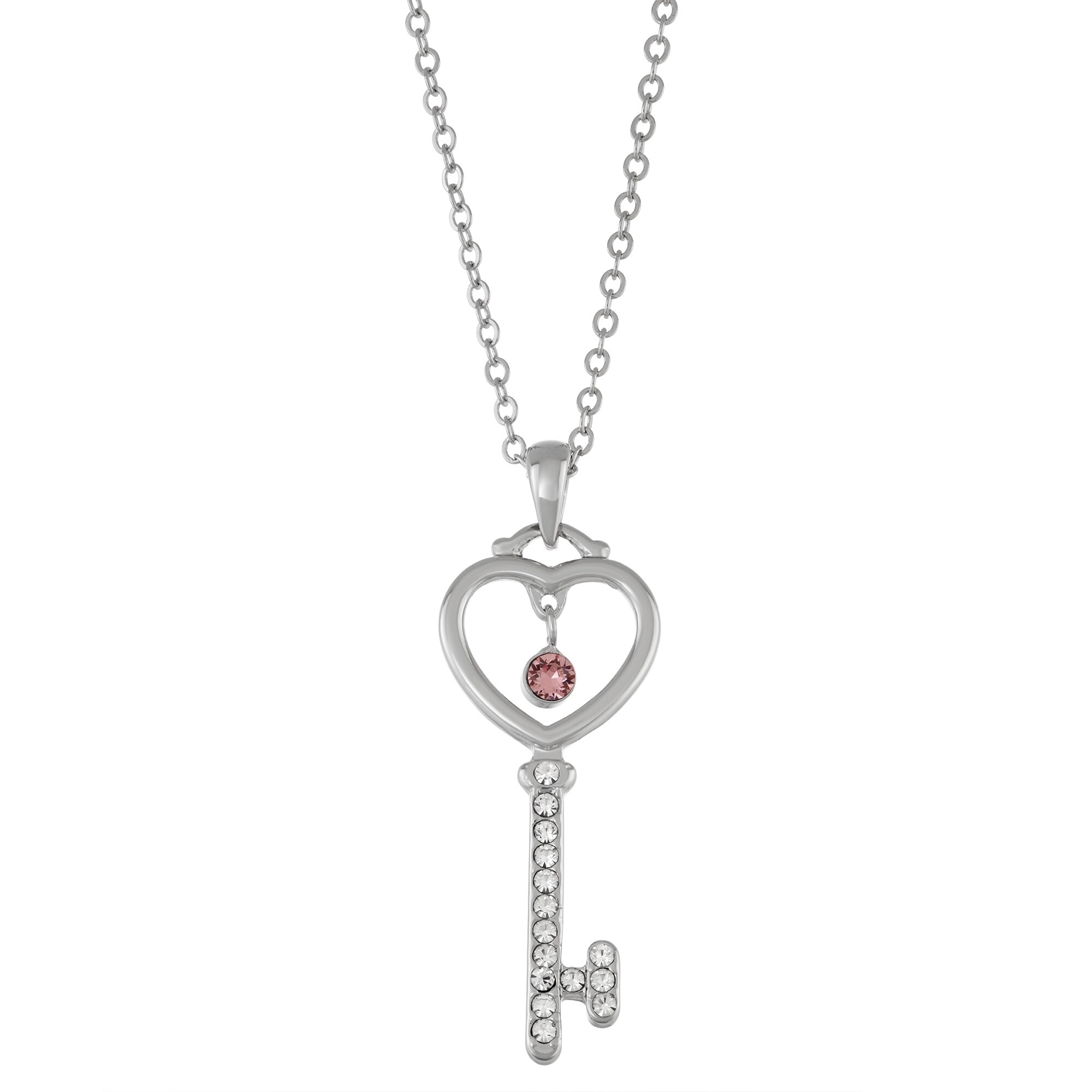 swarovski key pendant necklace