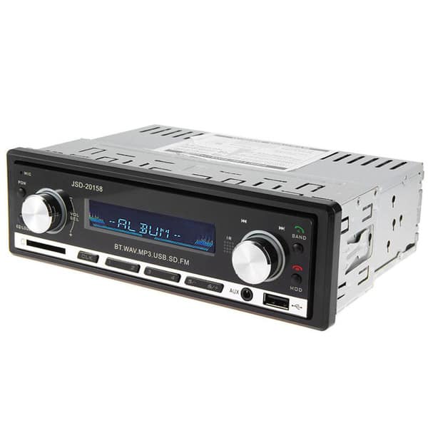 Bluetooth Car MP3 Player In-dash CD player FM Aux Input Receiver SD USB MMC Car Radio Player 12V (As Is Item) - Overstock - 18153187