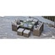preview thumbnail 8 of 9, Cubo 9-piece Patio Cube Dining Set with Four Chairs and Four Footstools