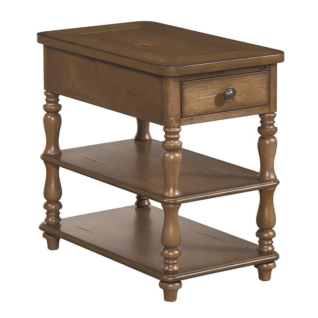 South Mountain Farmhouse Wood Chairside Table