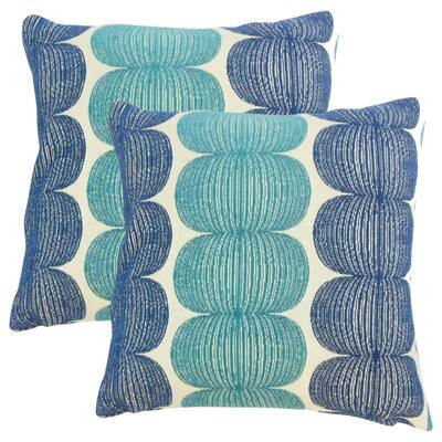 Set of 2 Abarne Graphic Throw Pillows in Snowcone