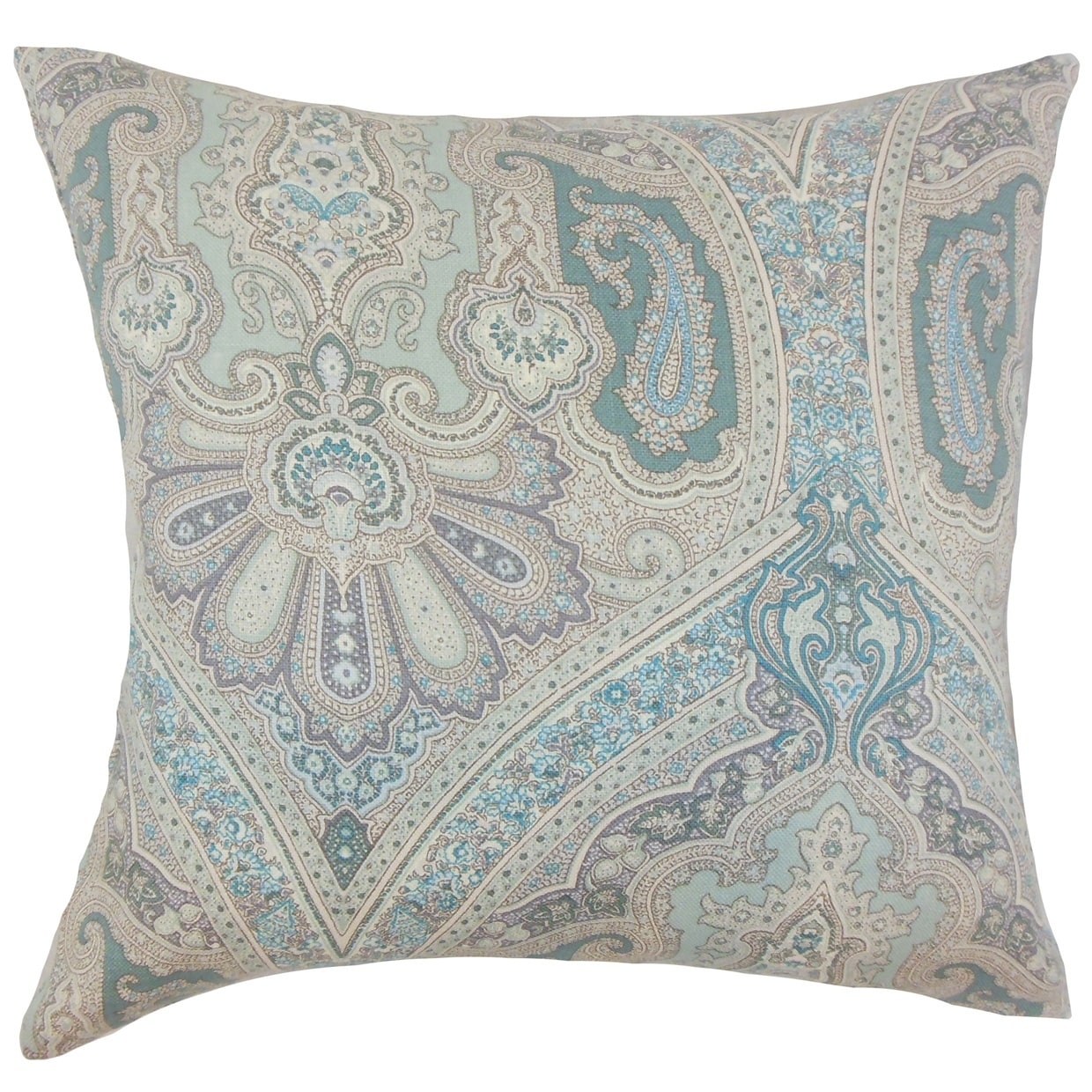 Set Of 2 Kenia Damask Throw Pillows In Seaglass Overstock