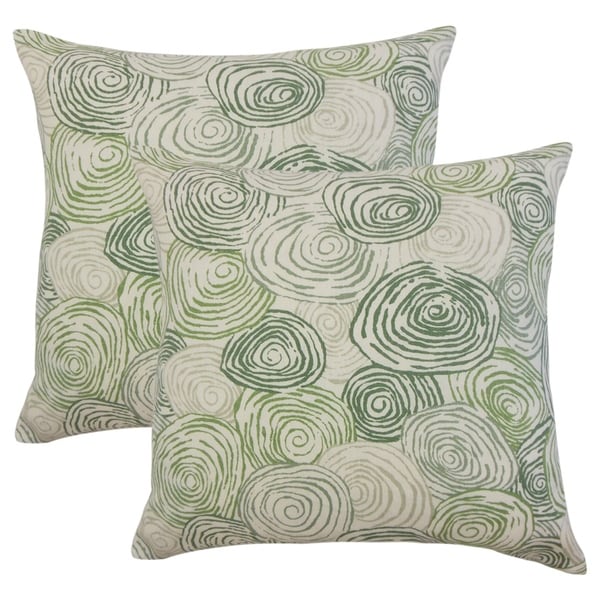 Set of 2 Blakesley Graphic Throw Pillows in Grass
