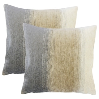 Set of 2  Vasska Ombre Throw Pillows in Charcoal